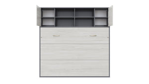 Grey/White Monaco open cupboards