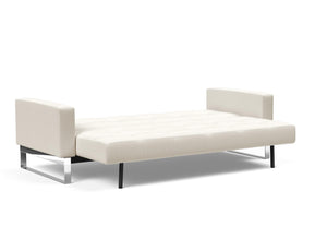 Innovation Living Cassius Quilt Deluxe Sofa Chrome Sleeper Sofa