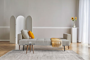 Innovation Living Cassius Quilt Deluxe Sofa Walnut Sleeper Sofa