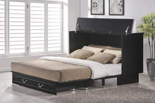 Load image into Gallery viewer, Arason Cottage creden zzz cabinet bed in Black open ready for sleep