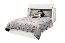 Load image into Gallery viewer, Arason Cottage creden zzz cabinet bed in White open view