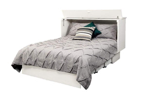 Arason Cottage creden zzz cabinet bed in White open view