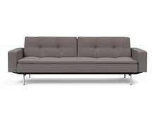 Load image into Gallery viewer, Innovation Living Dublexo Stainless Steel with Arms Sleeper Sofa Bed