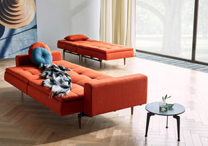 Innovation Living Dublexo Dark Wood with Arms Sleeper Sofa Bed