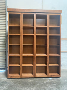 Fusion Wall Beds Library Queen Size EL-QN Multiple Finishes