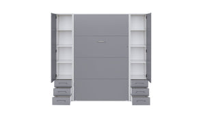 White/Grey Open Drawers