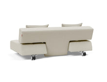 Load image into Gallery viewer, Innovation Living Long Horn Deluxe Stainless-Steel-Legs, White-Wheels Sleeper Sofa