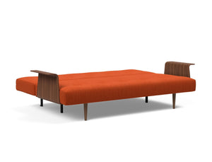 Innovation Living Recast Plus with Walnut Arms Sleeper Sofa Bed