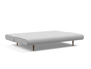 Innovation Living Unfurl Lounger Dark Wood Sleeper Sofa Bed