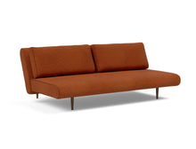 Load image into Gallery viewer, Innovation Living Unfurl Lounger Dark Wood Sleeper Sofa Bed