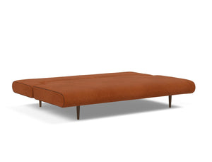 Innovation Living Unfurl Lounger Dark Wood Sleeper Sofa Bed