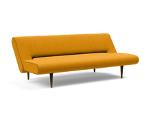 Load image into Gallery viewer, Innovation Living Unfurl Dark Wood Sleeper Sofa Bed