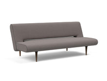Load image into Gallery viewer, Innovation Living Unfurl Dark Wood Sleeper Sofa Bed