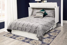 Load image into Gallery viewer, Arason Cottage White creden zzz cabinet bed open ready for sleep 